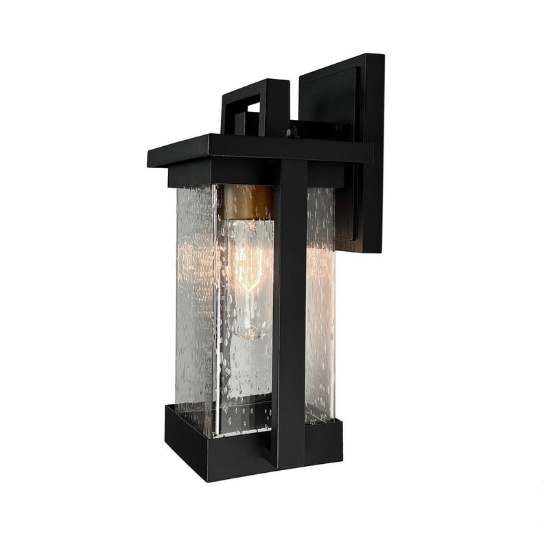 Port Charlotte Outdoor Wall Lantern in Matte Black