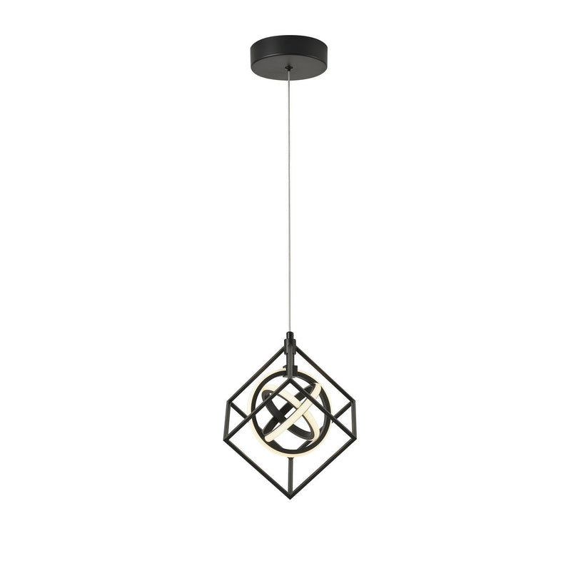 Tulip 4-Light LED Pendant in Matte Black