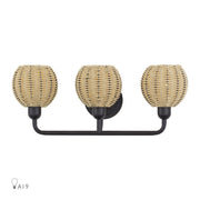 Summervine 3-Light Bath Vanity Light in Bronze