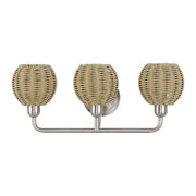 Summervine 3-Light Bath Vanity Light in Brushed Nickel