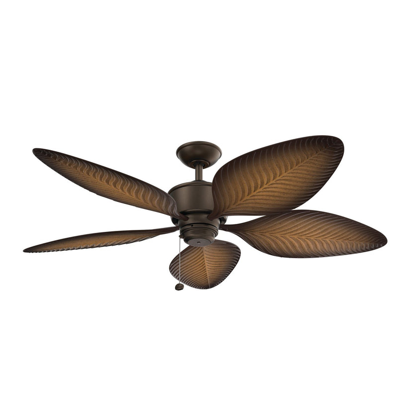 Nani 56" Outdoor Ceiling Fan in Satin Natural Bronze