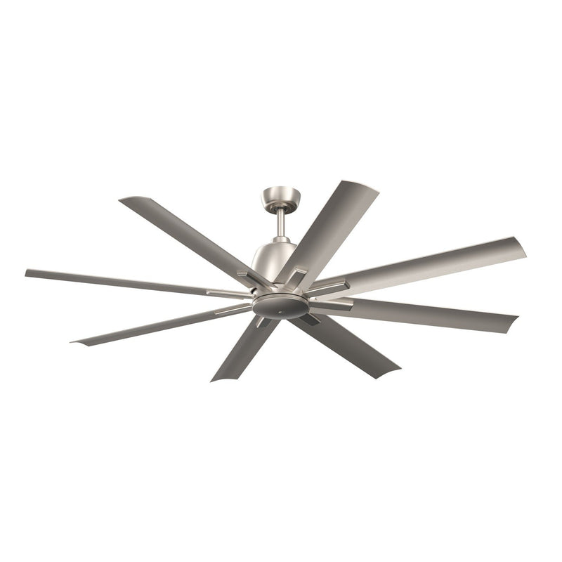 Breda 65" Outdoor Ceiling Fan in Brushed Nickel