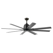 Breda 65" Outdoor Ceiling Fan in Satin Black