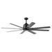Breda 65" Ceiling Fan in Satin Black - Lamps Expo