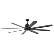 Breda 75" Outdoor Ceiling Fan in Satin Black