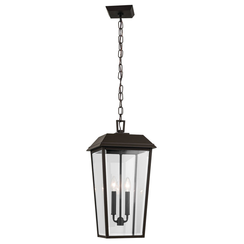Mathus 2-Light Outdoor Lantern Pendant in Olde Bronze