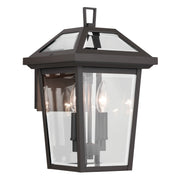 Regence 2-Light Small Outdoor Wall Lantern in Olde Bronze