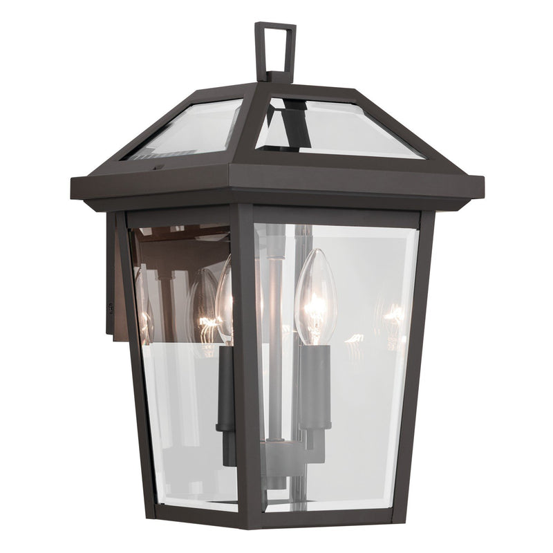 Regence 2-Light Small Outdoor Wall Lantern in Olde Bronze