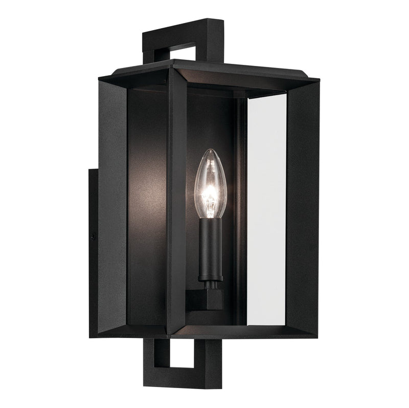 Kroft Outdoor Wall Lantern in Textured Black