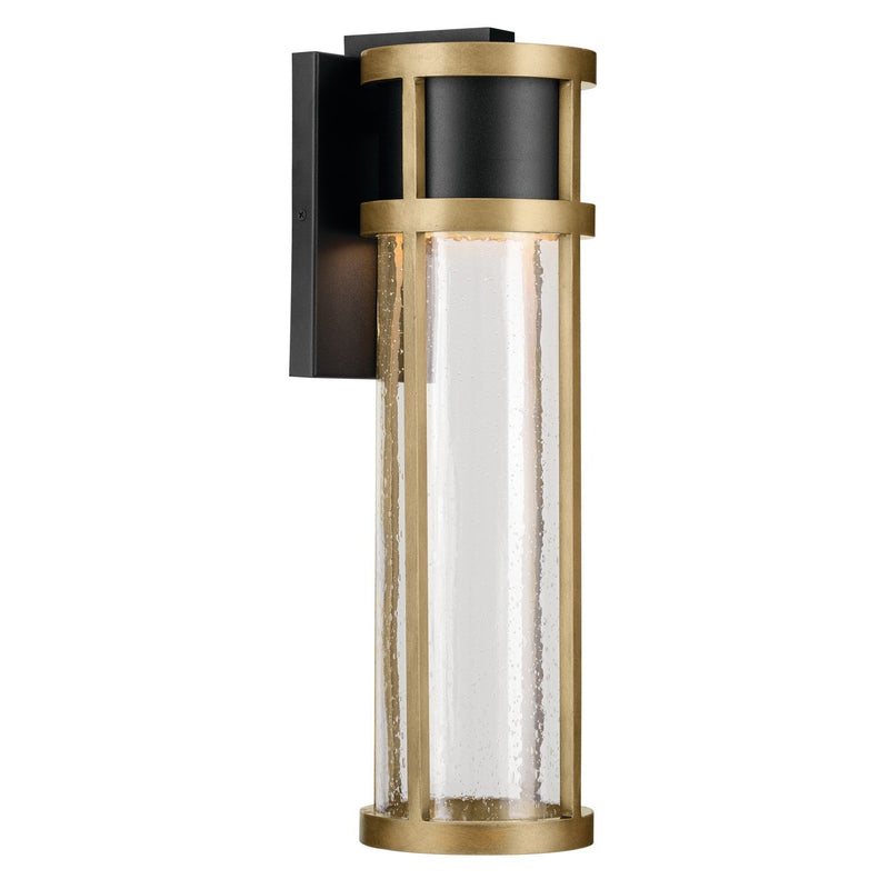 Camillo Large LED Outdoor Wall Sconce in Textured Black