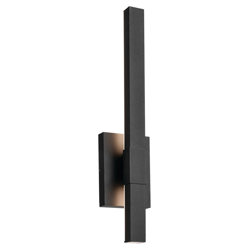 Nocar 22.25" Outdoor Wall Sconce in Textured Black