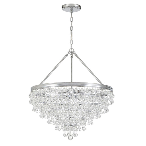 Calypso 8 Light 25" Pendant in Polished Chrome