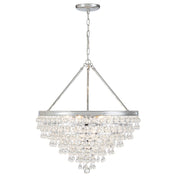 Calypso 8 Light 25" Pendant in Polished Chrome