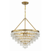 Calypso 8 Light 25" Pendant in Vibrant Gold