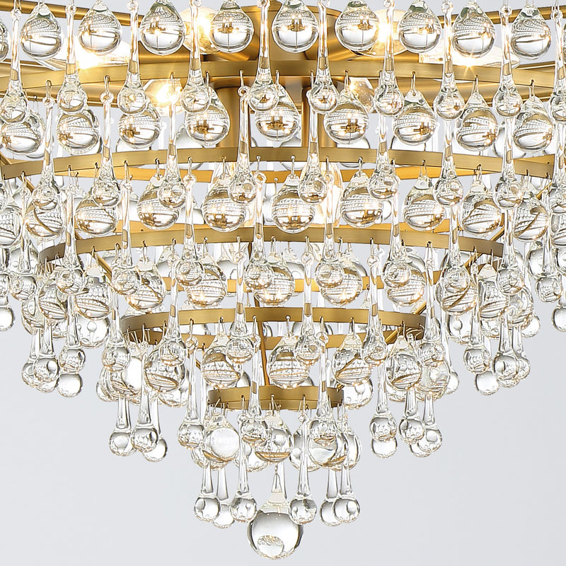 Calypso 8 Light 25" Pendant in Vibrant Gold