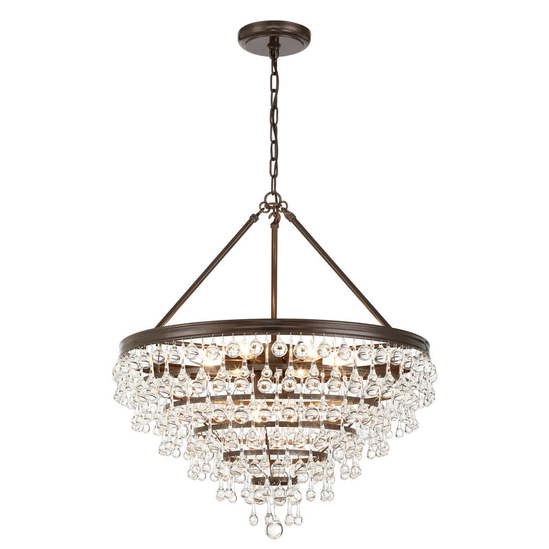Calypso 8 Light 25" Pendant in Vibrant Bronze