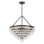 Calypso 8 Light 25" Pendant in Vibrant Bronze