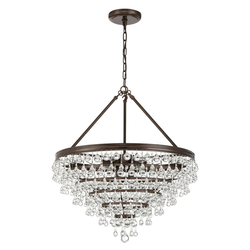 Calypso 8 Light 25" Pendant in Vibrant Bronze