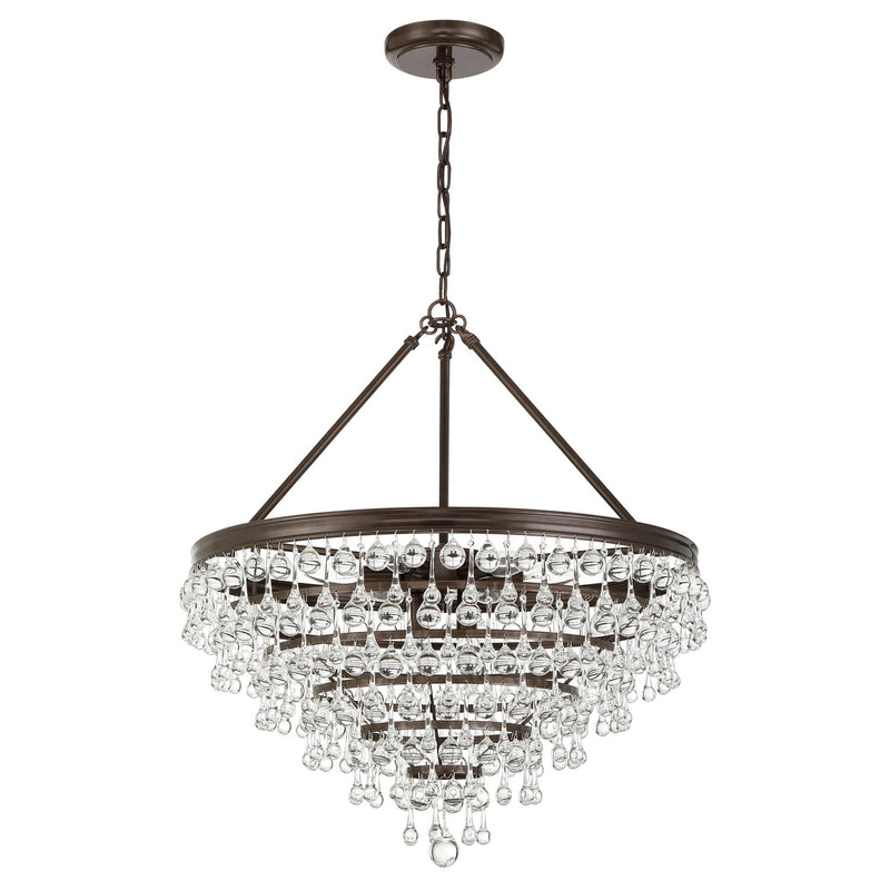 Calypso 8 Light 25" Pendant in Vibrant Bronze