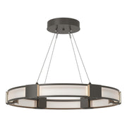 Aura Glass Pendant in Dark Smoke - 138588-SKT-STND-07-FD0399 by Hubbardton Forge