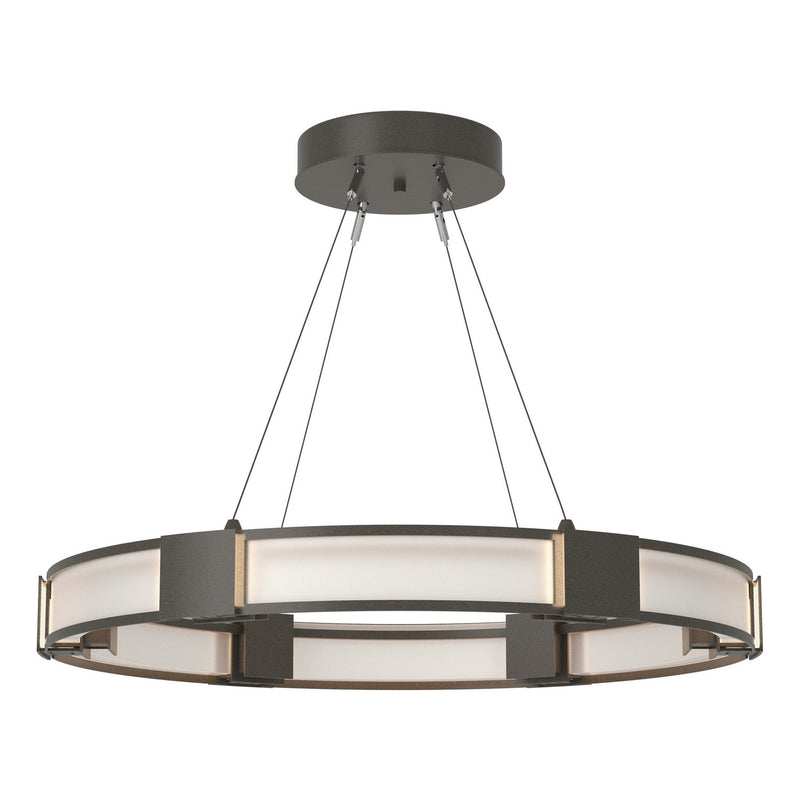 Aura Glass Pendant in Dark Smoke - 138588-SKT-STND-07-FD0399 by Hubbardton Forge