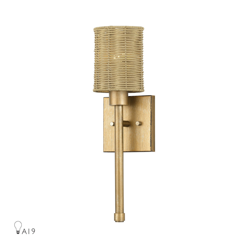 Weavington 18" ADA Wall Sconce in Antique Gold Leaf