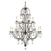 Chateau 12 Light Chandelier in Mocha Bronze