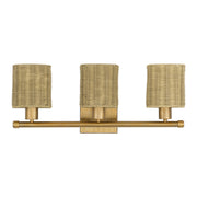 Weavington 3-Light Bath Vanity Light in Antique Gold Leaf