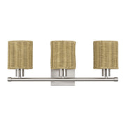 Weavington 3-Light Bath Vanity Light in Brushed Nickel