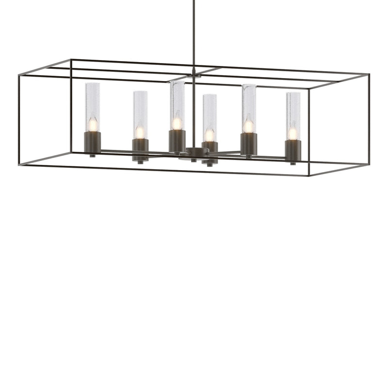 Portico Pendant in Dark Smoke with Oil Rubbed Bronze Accent - 138940-SKT-MULT-07-14-II0392 by Hubbardton Forge