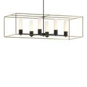 Portico Pendant in Black with Modern Brass Accent - 138940-SKT-MULT-10-86-GG0392 by Hubbardton Forge