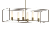 Portico Pendant in Soft Gold with Bronze Accent - 138940-SKT-MULT-84-05-GG0392 by Hubbardton Forge