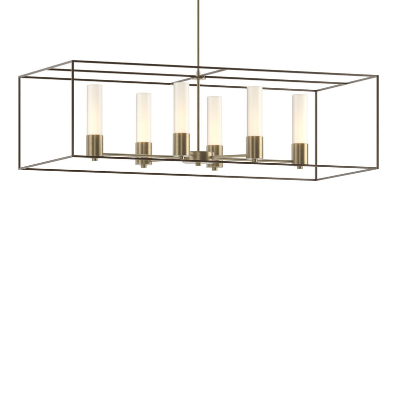 Portico Pendant in Soft Gold with Bronze Accent - 138940-SKT-MULT-84-05-GG0392 by Hubbardton Forge