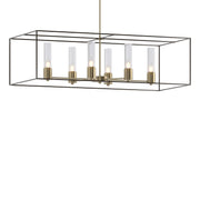 Portico Pendant in Soft Gold with Oil Rubbed Bronze Accent - 138940-SKT-MULT-84-14-II0392 by Hubbardton Forge