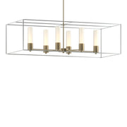 Portico Pendant in Soft Gold with Vintage Platinum Accent - 138940-SKT-MULT-84-82-GG0392 by Hubbardton Forge