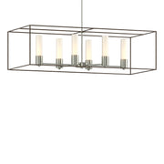 Portico Pendant in Sterling with Bronze Accent - 138940-SKT-MULT-85-05-GG0392 by Hubbardton Forge