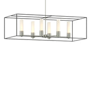 Portico Pendant in Sterling with Black Accent - 138940-SKT-MULT-85-10-GG0392 by Hubbardton Forge