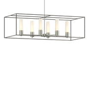 Portico Pendant in Sterling with Oil Rubbed Bronze Accent - 138940-SKT-MULT-85-14-GG0392 by Hubbardton Forge