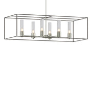 Portico Pendant in Sterling with Oil Rubbed Bronze Accent - 138940-SKT-MULT-85-14-II0392 by Hubbardton Forge