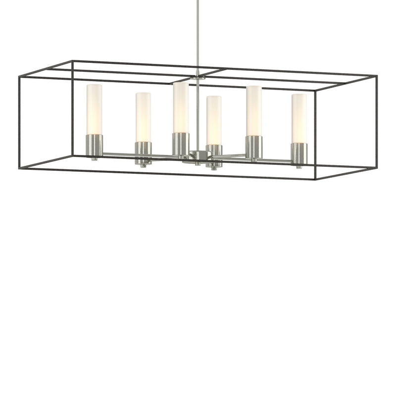 Portico Pendant in Sterling with Natural Iron Accent - 138940-SKT-MULT-85-20-GG0392 by Hubbardton Forge