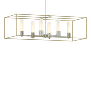 Portico Pendant in Sterling with Modern Brass Accent - 138940-SKT-MULT-85-86-GG0392 by Hubbardton Forge