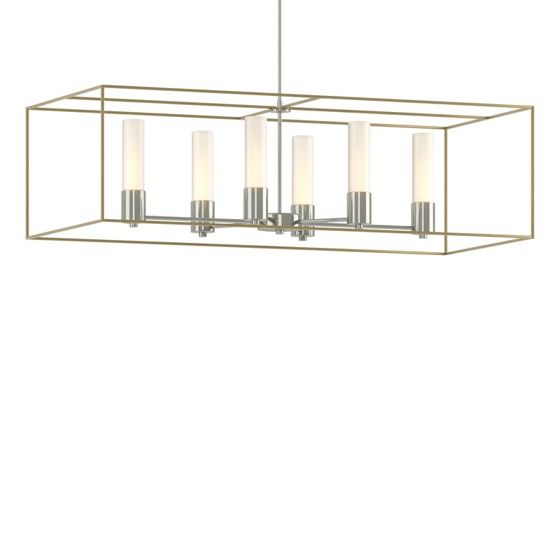 Portico Pendant in Sterling with Modern Brass Accent - 138940-SKT-MULT-85-86-GG0392 by Hubbardton Forge