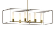 Portico Pendant in Modern Brass with Bronze Accent - 138940-SKT-MULT-86-05-GG0392 by Hubbardton Forge