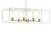 Portico Pendant in Modern Brass with Vintage Platinum Accent - 138940-SKT-MULT-86-82-GG0392 by Hubbardton Forge