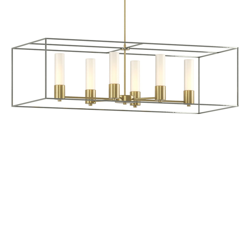 Portico Pendant in Modern Brass with Sterling Accent - 138940-SKT-MULT-86-85-GG0392 by Hubbardton Forge