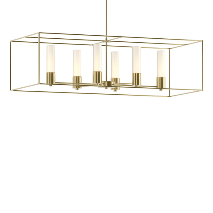 Portico Pendant in Modern Brass with Modern Brass Accent - 138940-SKT-MULT-86-86-GG0392 by Hubbardton Forge