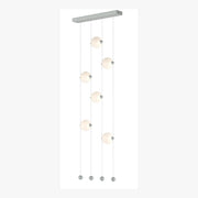 Abacus 6-Light Ceiling-to-Floor LED Pendant in Vintage Platinum - 139055-LED-STND-82-GG0668 by Hubbardton Forge
