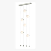 Abacus 6-Light Ceiling-to-Floor LED Pendant in Sterling - 139055-LED-STND-85-GG0668 by Hubbardton Forge
