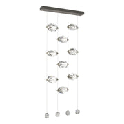Gatsby 9-Light LED Pendant in Dark Smoke - 139056-LED-STND-07-CR by Hubbardton Forge