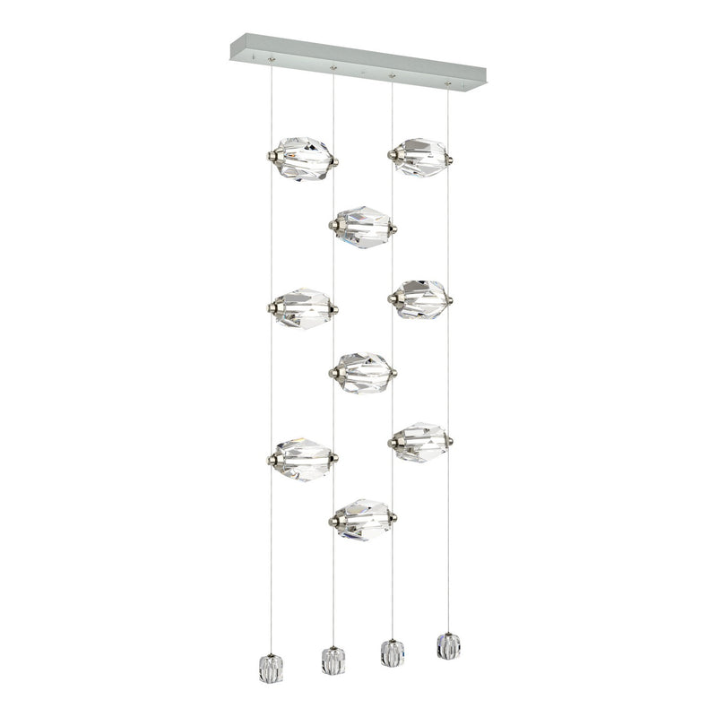 Gatsby 9-Light LED Pendant in Vintage Platinum - 139056-LED-STND-82-CR by Hubbardton Forge